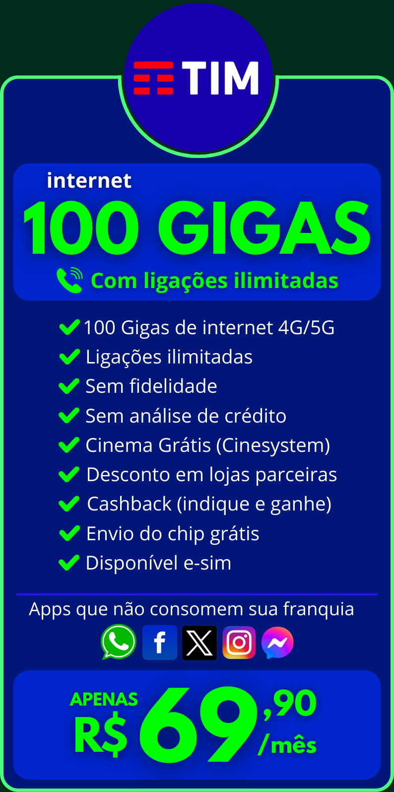 federal associados tim 100 gigas