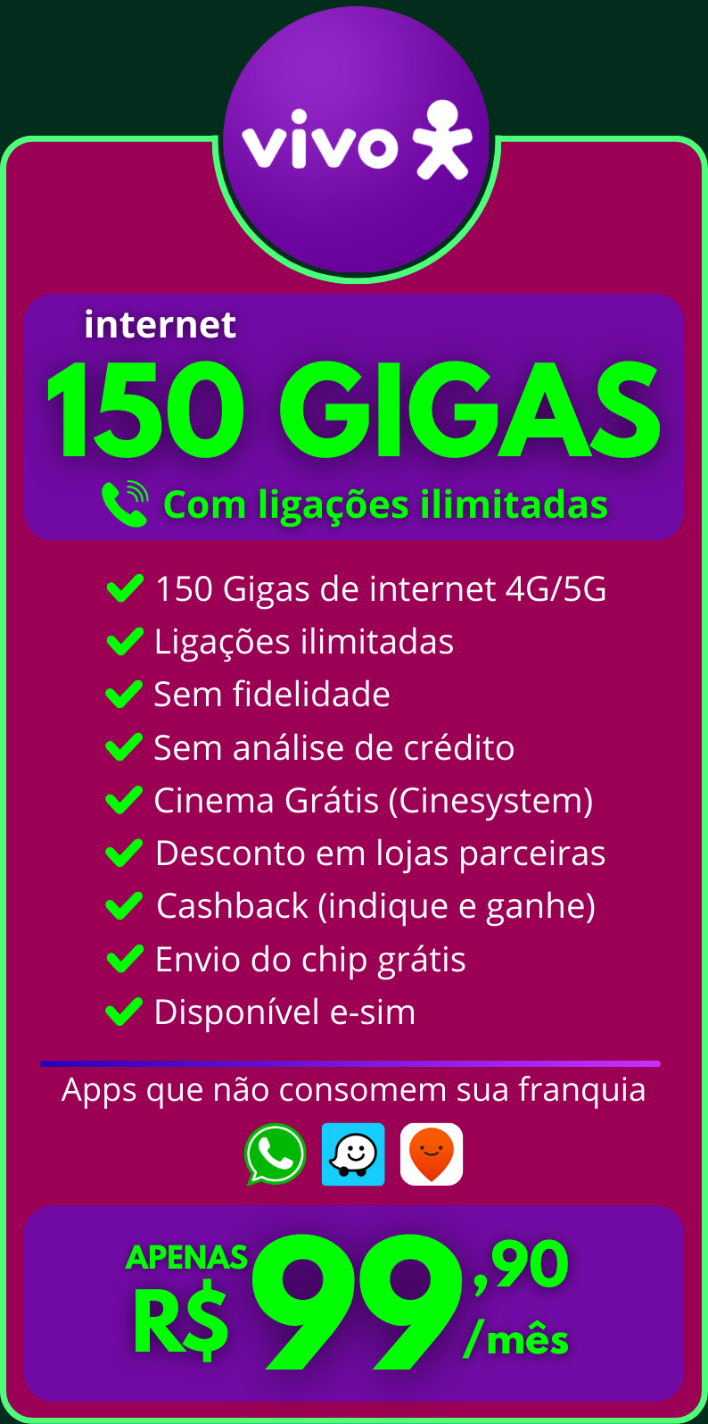 federal associados vivo 150 gigas